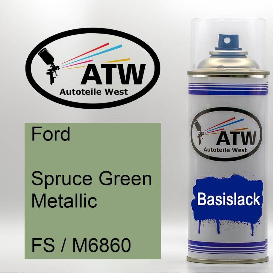 Ford, Spruce Green Metallic, FS / M6860: 400ml Sprühdose, von ATW Autoteile West.